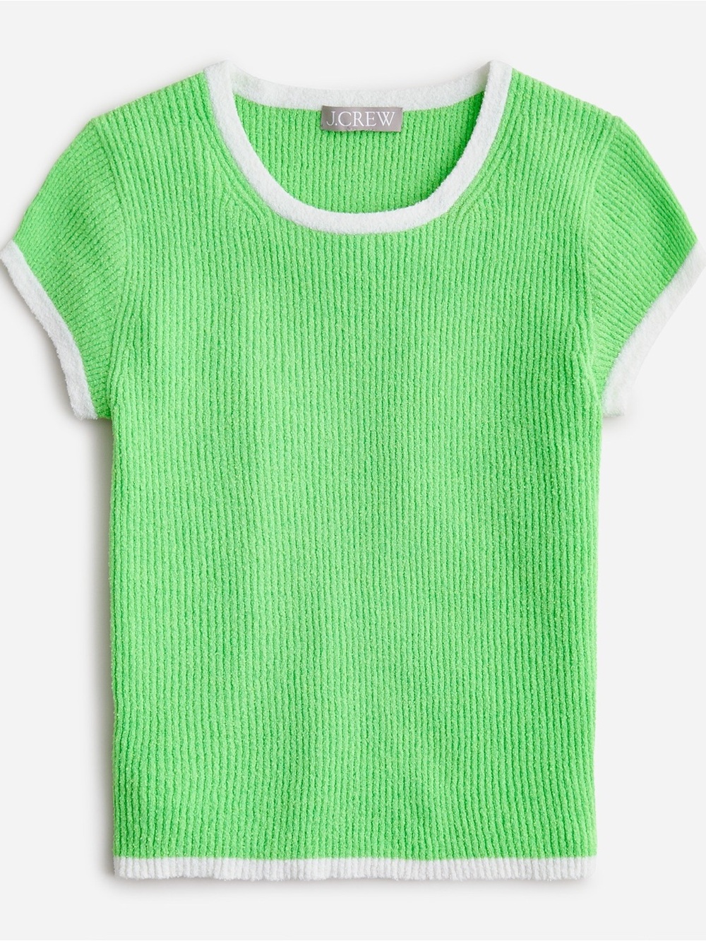 Jcrew cap sleeve sweater tee green
